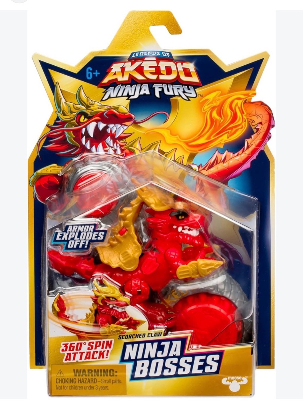 Legends of Akedo Ninja Fury Ninja Bosses Scorched Claw